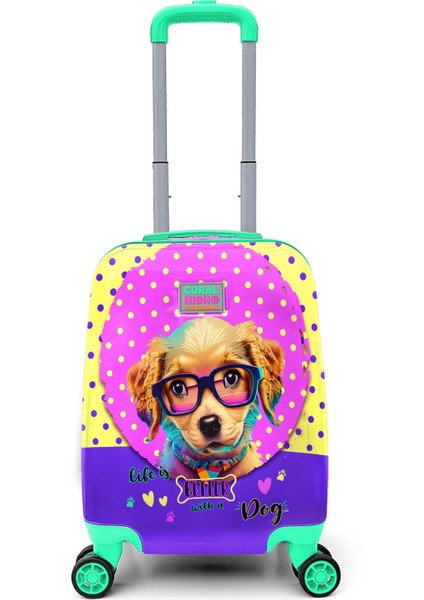 Kids Sevimli Köpek Desenli Çocuk Valizi 16771