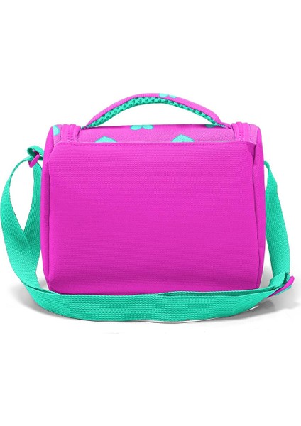 Thermo Beslenme Çantası Neon Pembe Su Yeşili Kalp Desenli fırsatları