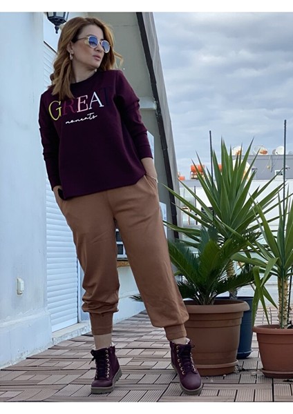 Kadın Camel Jogger Pantolon