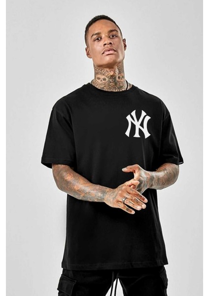 Siyah Ny Baskılı Unisex Tshirt fiyatları