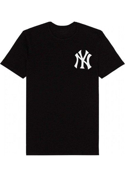 Siyah Ny Baskılı Unisex Tshirt modelleri