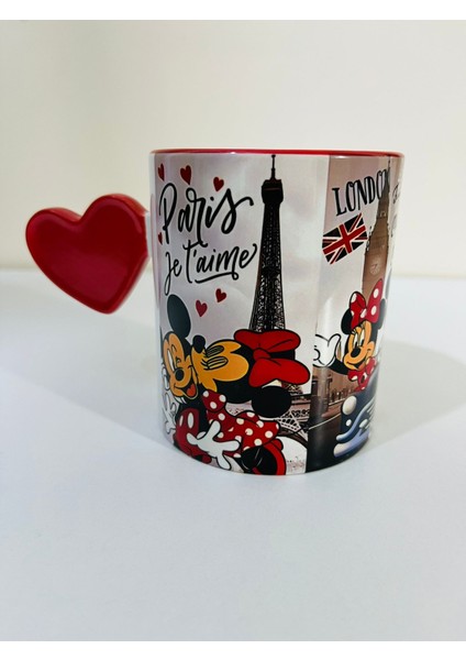 Mickey & Minnie Love Kalpli Kupa Bardak