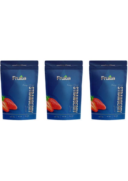 Freeze Dried Dilim Çilek 15 gr 3lü Paket