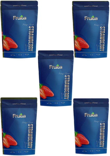 Freeze Dried Dilim Çilek 15 gr 5li Paket