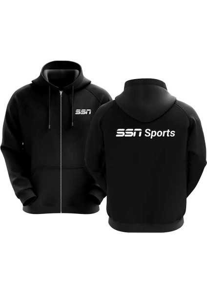 Fitment Uzun Kollu Normal Kesim Kapüşonlu Fermuarlı Sweartshirt