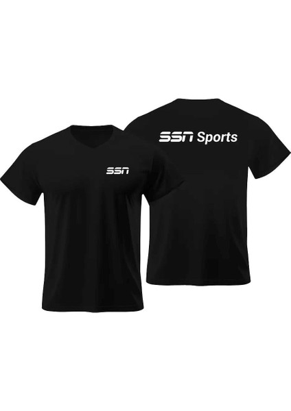Kısa Kollu Slim Fit V Yaka Tshirt
