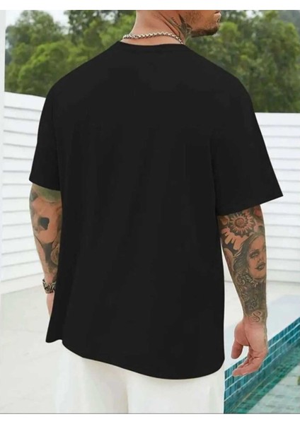 Dikey Baskılı Erkek T-Shirt modelleri