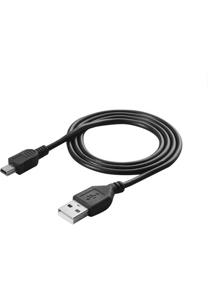 mini usb 5 pin şarj ve data kablosu mp3,mp4,ps3 kablosu 1m