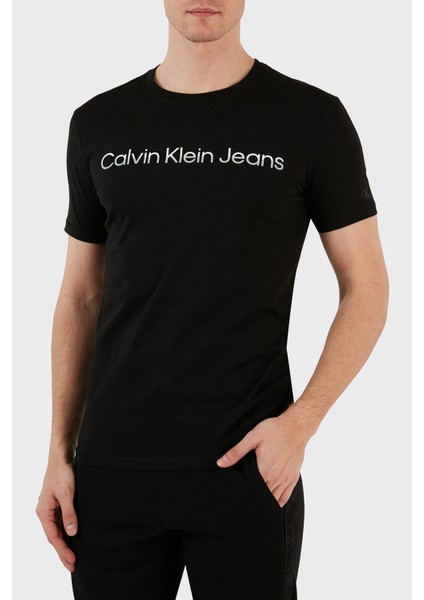 Pamuklu Regular Fit Bisiklet Yaka T Shirt J30J324682Beh Erkek T Shirt J30J324682 Beh