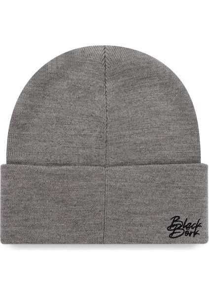 Black Börk  V1 Akrilik Boğa - 3sb Kod Logolu Unisex Gri Bere (Beanie)