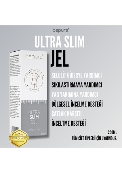Slim Jel Sıkılaştırıcı, Selülit Karşıtı Jel 250 ml