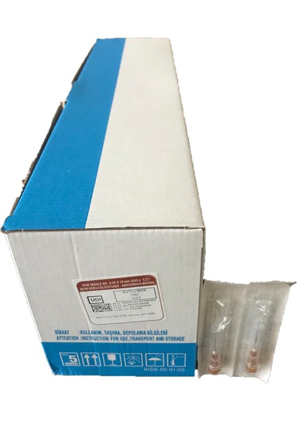 Kahverengi Iğne Ucu 0.45 x 12 mm (26G X1/2) 1 Kutu