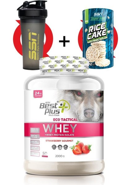 Eco Tactical Whey Protein Tozu Çilek 2000 gr