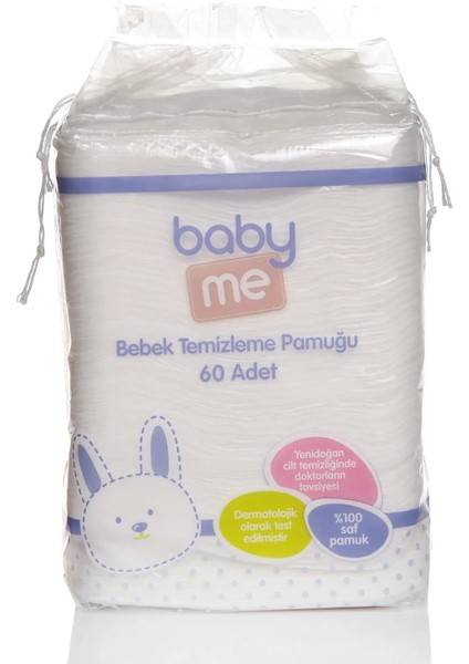 Bebek Temizleme Pamuğu %100 Saf Pamuk 60'lı Poşet 15 Paket modelleri