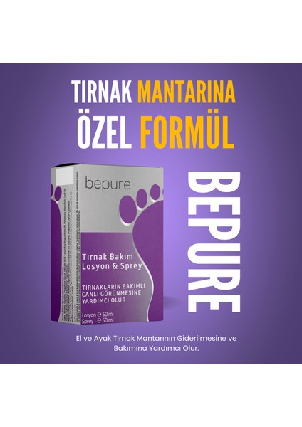 El ve Ayak Tırnak Bakımı Seti 100 ml (50ML Losyon + 50ML Sprey)