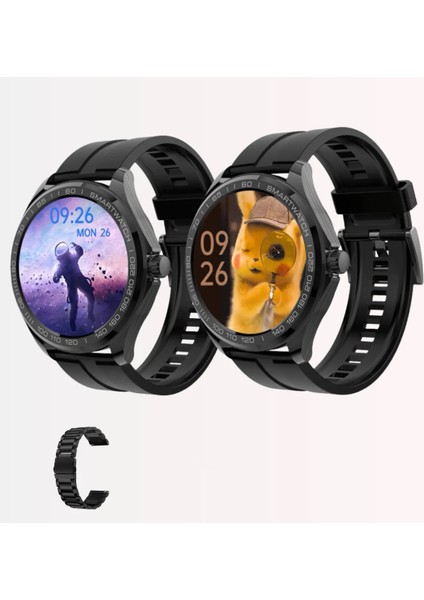 G24 Ios ve Android Uyumlu Bluetooth Akıllı Saat (Çift Kordonlu)