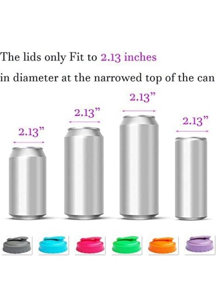 6 Paket Yeniden Kullanılabilir Silikon Kutu Koruyucu Kapak Veya Standart Soda/içecek/bira Kutuları Için Yeniden Kapatılabilir Nozullu Kapaklar (Yurt Dışından) fiyatları