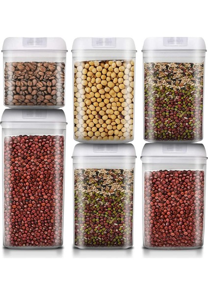 Konteyner Saklama Seti, Mutfak Kiler Kapları, Hava Geçirmez Gıda Saklama Kapları, Un, Tahıl Için Mükemmel (Yurt Dışından)