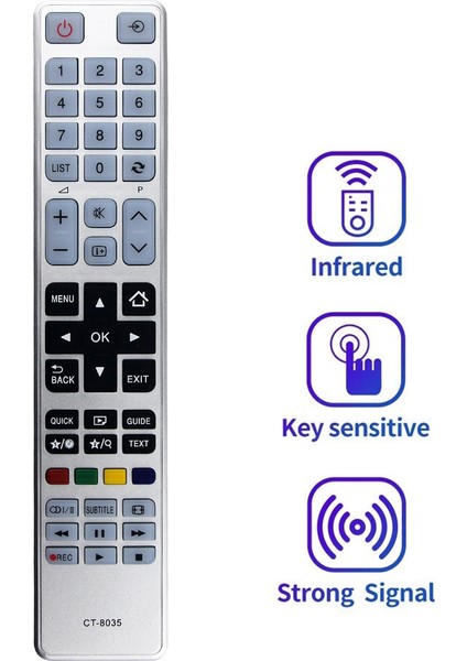 40L3453DB 40L1653DB 32W3453DB 32W3451DB 32D3453DB 40L3451DB 40L3455DB Için CT-8035 Uzaktan Kumandayı Değiştirin (Yurt Dışından) fiyatları