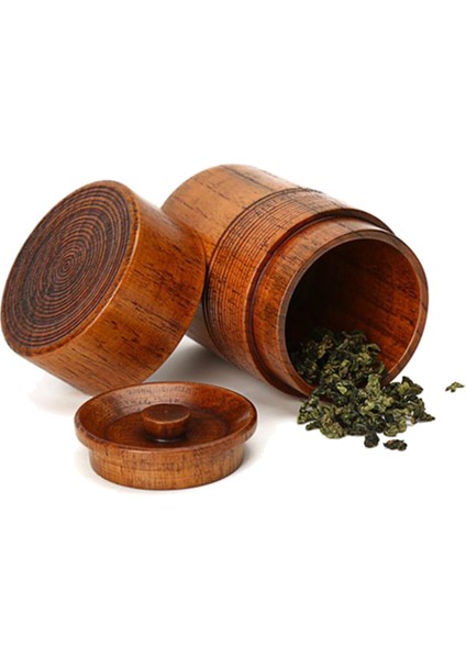 Ahşap Çaydanlık El Yapımı Çay Seti Taşınabilir Seyahat Çay Depolama Şeker Fındık Kahve Çekirdeği Tozu Kutulu Mühürlü Kutu, 3 Adet (Yurt Dışından) modelleri