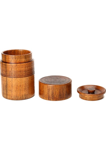 Ahşap Çaydanlık El Yapımı Çay Seti Taşınabilir Seyahat Çay Depolama Şeker Fındık Kahve Çekirdeği Tozu Kutulu Mühürlü Kutu, 3 Adet (Yurt Dışından) indirimleri