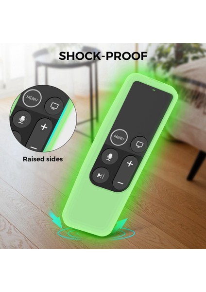2017 Tv Hd/4k Siri Remote Tv Için Siri Remote 1. Nesil Kılıf, Anti Silikon Kapaklı, Gri (Yurt Dışından) modelleri