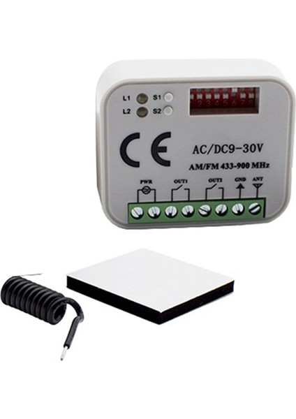 Evrensel Garaj Kapısı Uzaktan Kumanda Alıcısı 2ch Denetleyici Anahtarı Verici Rx Çok Frekanslı 433-900MHZ Beyaz (Yurt Dışından) indirimleri