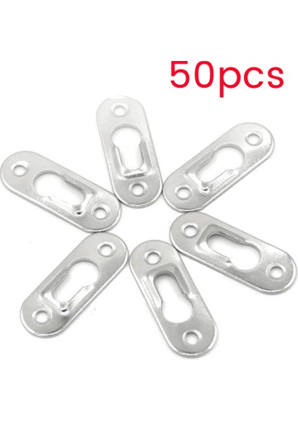 50 Adet Resim Askıları 42MMX16MM Metal Anahtar Deliği Askı Bağlantı Elemanları Resim Fotoğraf Çerçevesi Mobilya Dolap Aksesuarı (Yurt Dışından) fiyatları