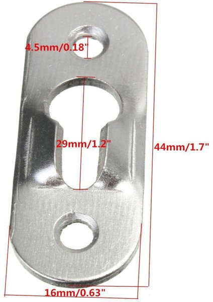 60 Adet 44MM Metal Anahtar Deliği Askı Bağlantı Elemanları Resim Fotoğraf Boyama Bağlantı Elemanları (Yurt Dışından) fiyatları