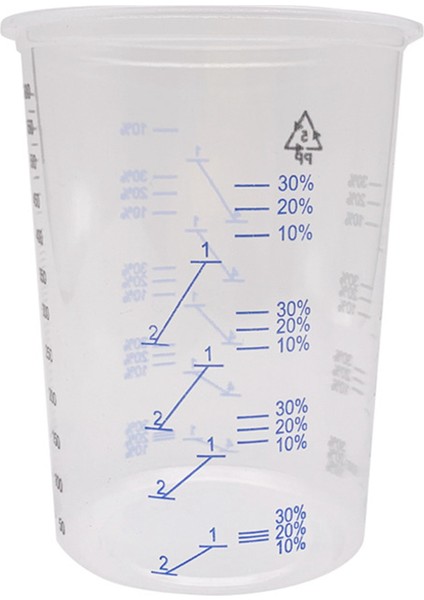 60 Adet Plastik Tek Kullanımlık Boya Karıştırma Kabı Ölçümleri Bardak Reçine Epoksi Için 600ML Dökün (Yurt Dışından) fırsatları