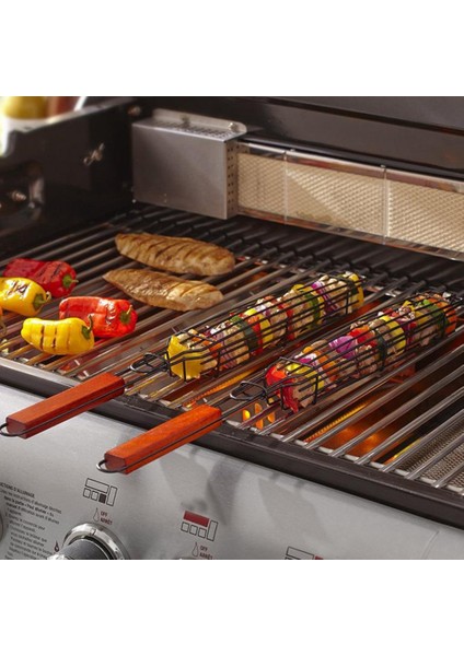 4 Adet/takım Taşınabilir Barbekü Izgara Sepeti Paslanmaz Çelik Barbekü Izgara Sepeti Araçları Örgü Barbekü Rafı (Yurt Dışından) fiyatları