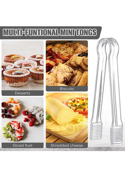 24 Adet Plastik Büfe Servis Maşası Mini Servis Gereçleri Maşa Meze Maşa Temizle Mutfak Maşası 6.3 Inç Küçük Buz (Yurt Dışından) modelleri