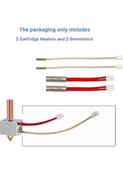 4 Adet Isıtıcı Yüksek Sıcaklık Sensörü Isıtma Tüpü 24V 50W Termistör Neptune 4 Pro/artı/max 3D Yazıcı Için (Yurt Dışından) fırsatları