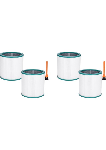 Pure Cool Link Modelleri TP01, TP02, TP03, BP01, AM11 Kule Arıtma Cihazı Için 4 Paket Yedek TP02 Hava Temizleme Filtreleri (Yurt Dışından)