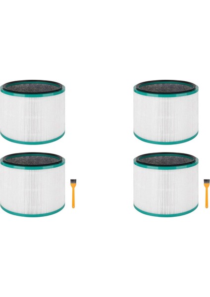 Pure Cool Link DP01, DP02 ve Pure Hot + Cool Link HP01, HP02, Parça Için 4'lü Paket Yedek Hepa Filtre (Yurt Dışından)