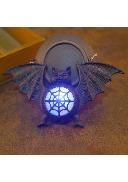 6 Adet Cadılar Bayramı Reçine Yarasa Fener Asılı Işık Powered Lamba Açık Korku Festivali Dekorasyon Parti (Yurt Dışından) modelleri