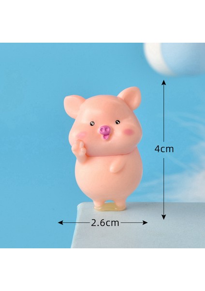 7 Adet Domuz Plastik Dıy Ev Dekorasyon Figürler Peyzaj Aksesuarları Peri Bahçe Minyatürleri Odası Dekor (Yurt Dışından) fırsatları