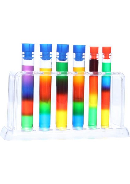 3x Plastik Şeffaf Test Tüpü Rafı 6 Delik Standı Laboratuvar Test Tüpü Stand Rafı Okul Kaynağı Laboratuvar Ekipmanları 16.7X8X3 cm (Yurt Dışından)