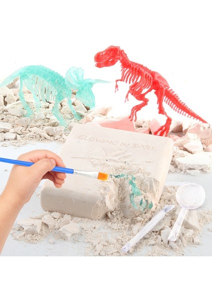 3D Dinozor Fosili Kazma Kiti Arkeoloji Dinozor Iskeleti Bilim Oyuncak Hediye Dinozor Fosili Kazma Kiti-Pterodactyl (Yurt Dışından)