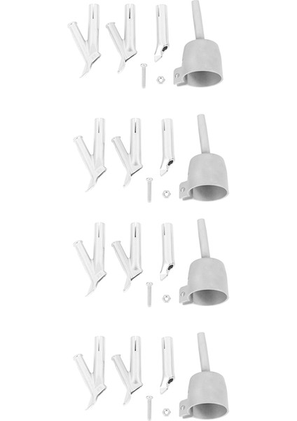 4x 4 Hız Kaynak Nozulları Vinil Pvc Plastik Sıcak Hava Üfleyici Üçgen Hız Memesi 5mm Yuvarlak Kaynak Kafası Alaşım (Yurt Dışından)