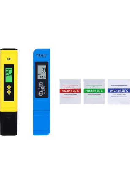 Ph&tds Metre Kombo 0.05PH Yüksek Hassasiyetli Ph Ölçer Kalemi ve Hidroponik/ev Içme Suyu Için 3'ü 1 Arada Tds/ec/termometre (Yurt Dışından)