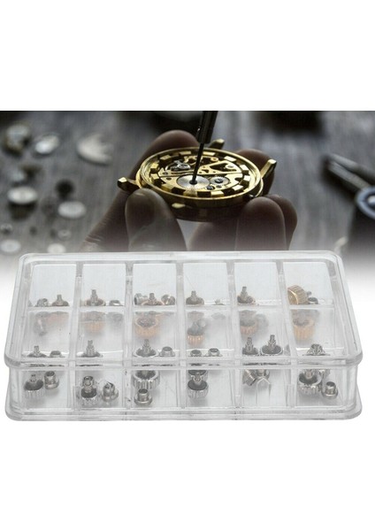 144PCS Saat Taçları Kutulu Su Geçirmez Yedek Çeşitli Tamir Aletleri Izle (Yurt Dışından) fırsatları