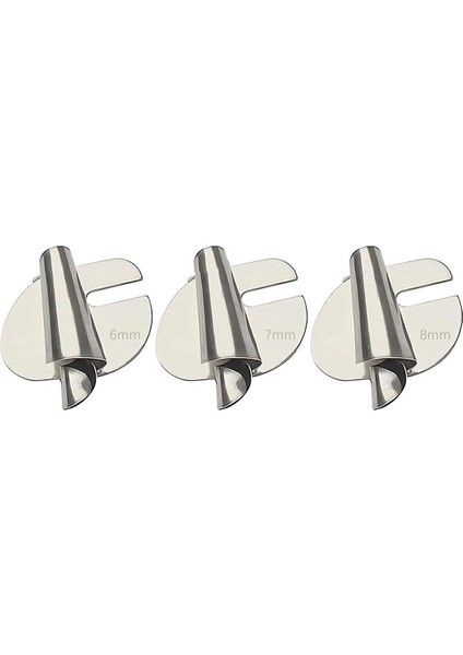 6 Adet Dikiş Haddelenmiş Hemmer Ayak, 3mm-8mm 6 Boyutları Geniş Haddelenmiş Basınç Ayak Dikiş Makinesi Baskı Ayağı Hemmer Ayak (Yurt Dışından)
