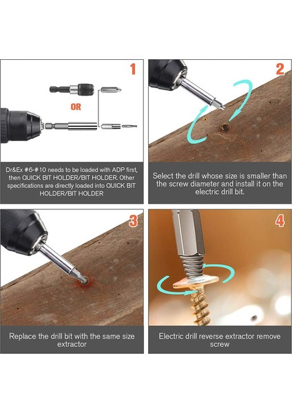 Hasarlı Vida Çıkarıcı, Manyetik Uzatma Uç Tutuculu 33 Parçalı Cıvata Çıkarıcı Kiti, Kırık Vida ve Sıyrılmış Cıvata Için Soket Adaptörü (Yurt Dışından) indirimleri