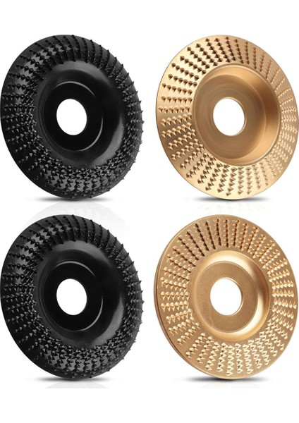 4 Adet Ahşap Oyma Disk Seti 4ın Veya 4 1/2ın Açı Öğütücü, Ahşap Kesme Kum Dairesel Metal Kesici Tekerlek Araçları (Yurt Dışından)