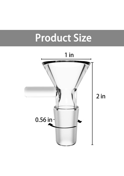 14MM Kase - Şeffaf Cam Huni, 12 Parça Temizleme Fırçalı Bilimsel Küçük Cam Huni (Yurt Dışından) modelleri