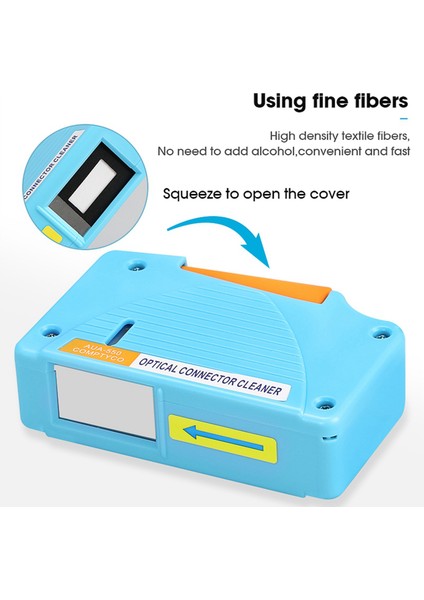3X-550 Fiber Optik Konektör Temizleyici Fiber Konektör Temizleme Kaseti Kaset Temizleyici Fiber Optik Temizleme Kutusu (Yurt Dışından) fiyatları