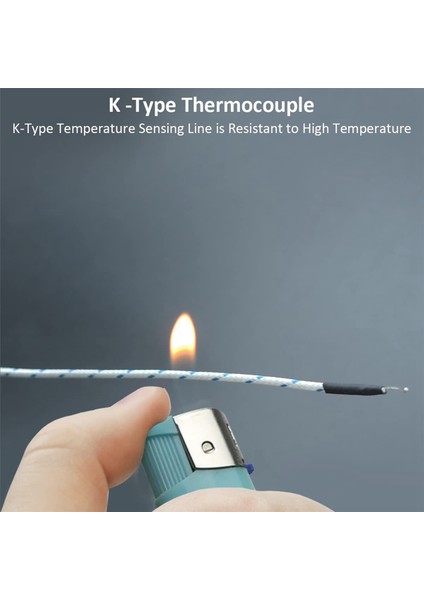 10 Adet 3 Metre K Tipi Mini Konektör Termokupl Sıcaklık Probu Sensörü -50-350°C Sıcaklık Algılama Hattı (Yurt Dışından)