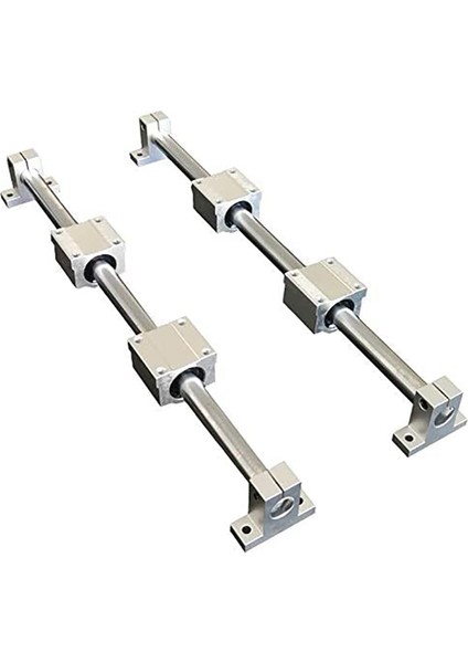 20 Parça / Set Optik Eksen Lineer Eksen OD12MM 400MM + SCS12UU Lineer Rulman Koltuğu + SK12 Rulman Desteği 12MM 400MM (Yurt Dışından)