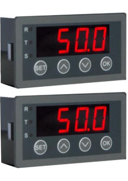 2x Dijital Ekran Ölçer 0-10V 0-20MA 2-10V 4-20MA Analog Giriş Ekran Tablosu Dijital Ekran Kafası RS485 Sürümü ile (Yurt Dışından)